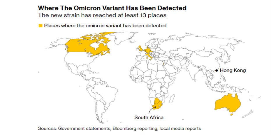 Σε ποιες χώρες έχει φτάσει η μετάλλαξη Ομικρον